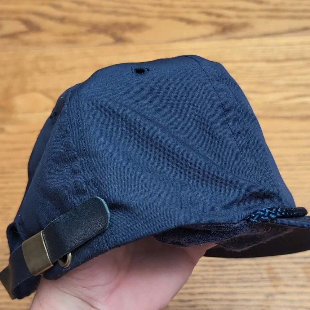 Vintage FBI Baseball Hat Navy Blue One Size Strapback Rope Cap